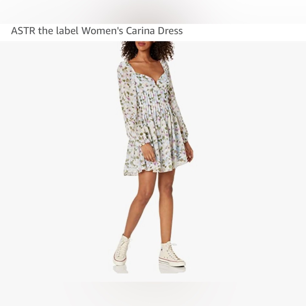 Astr the label floral mini dress.